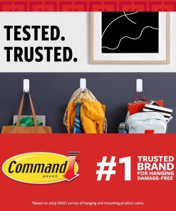 Alternative view of Command Small Wire Toggle Hooks. 16 Hooks and 24 Strips. Damage-Free Hanging Wall Hook with Adhesive. No Tools Required. Great for Home. Kitchen. and Office Organization. Holds up to 0.5 lb